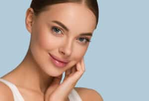 Woman with fresh skin from microneedling in Salt Lake City, UT